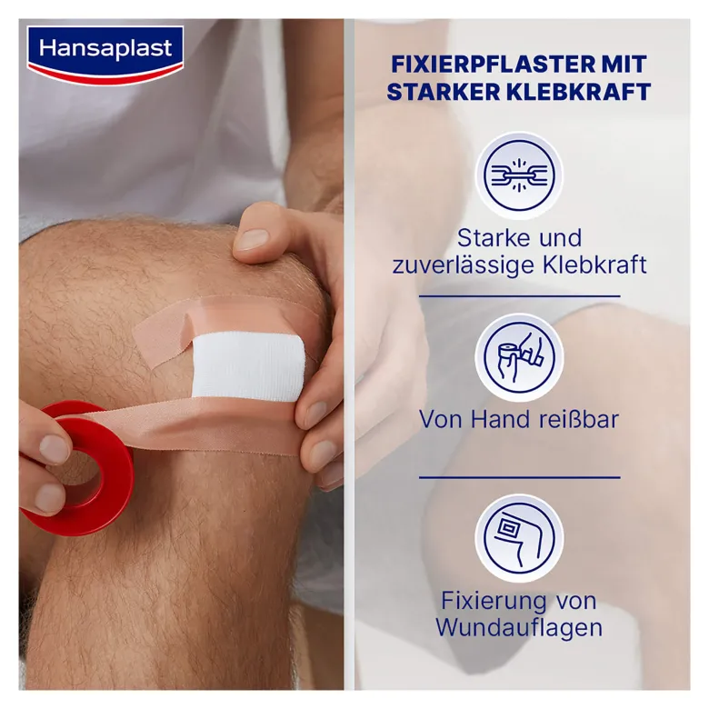 Hansaplast Fixierpflaster Classic 5m x 1,25cm, 1 St