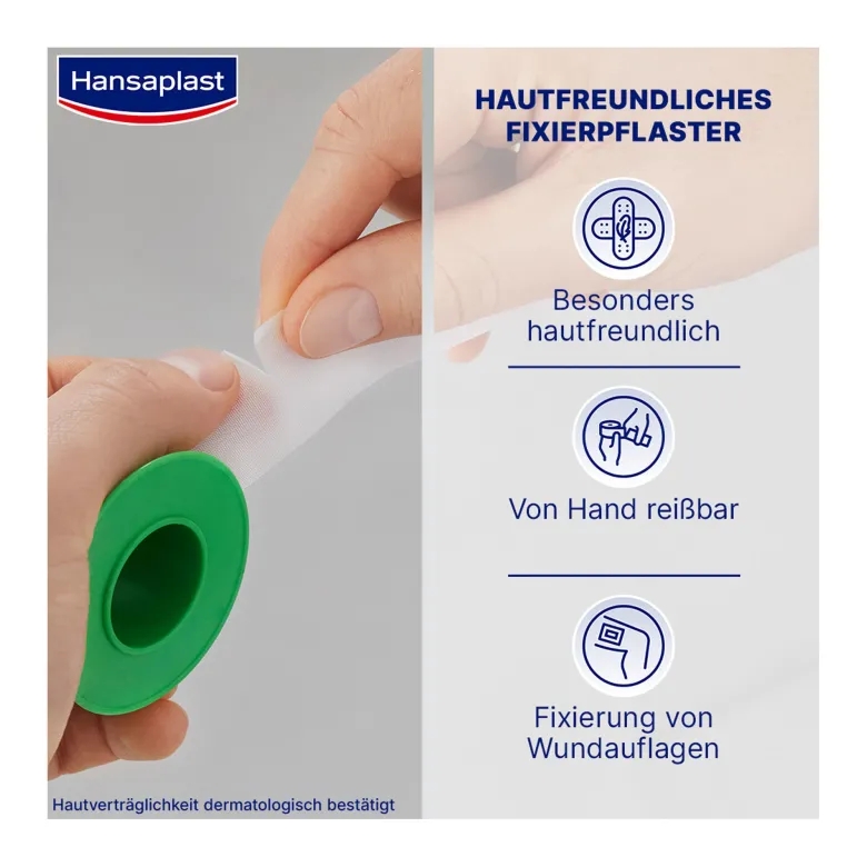 Hansaplast Fixierpflaster Sensitive 5m x 2,5cm, 1 St