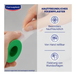 Hansaplast Fixierpflaster Sensitive 5m x 1,25cm, 1 St