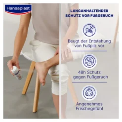Hansaplast Fußpilz-Schutz 2in1 Deo mit Octenidin, 150 ml