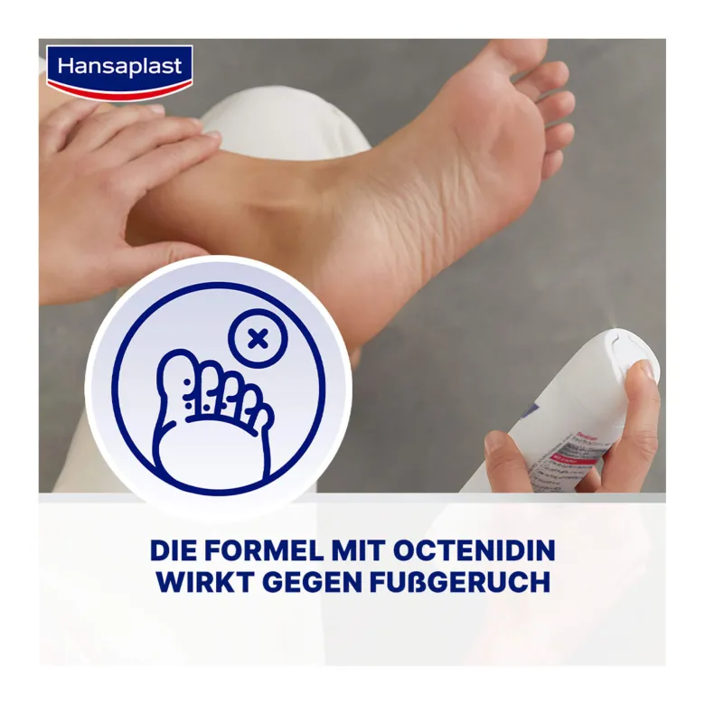 Hansaplast Fußpilz-Schutz 2in1 Deo mit Octenidin, 150 ml