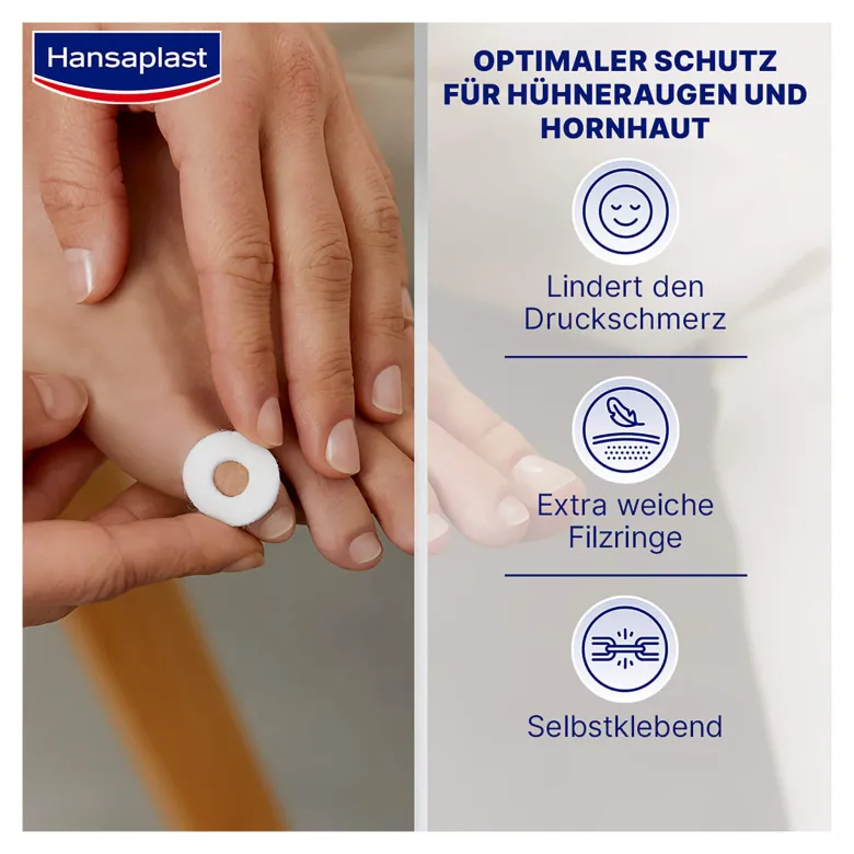 Hansaplast Hühneraugen-Druckschutzringe, 20 St