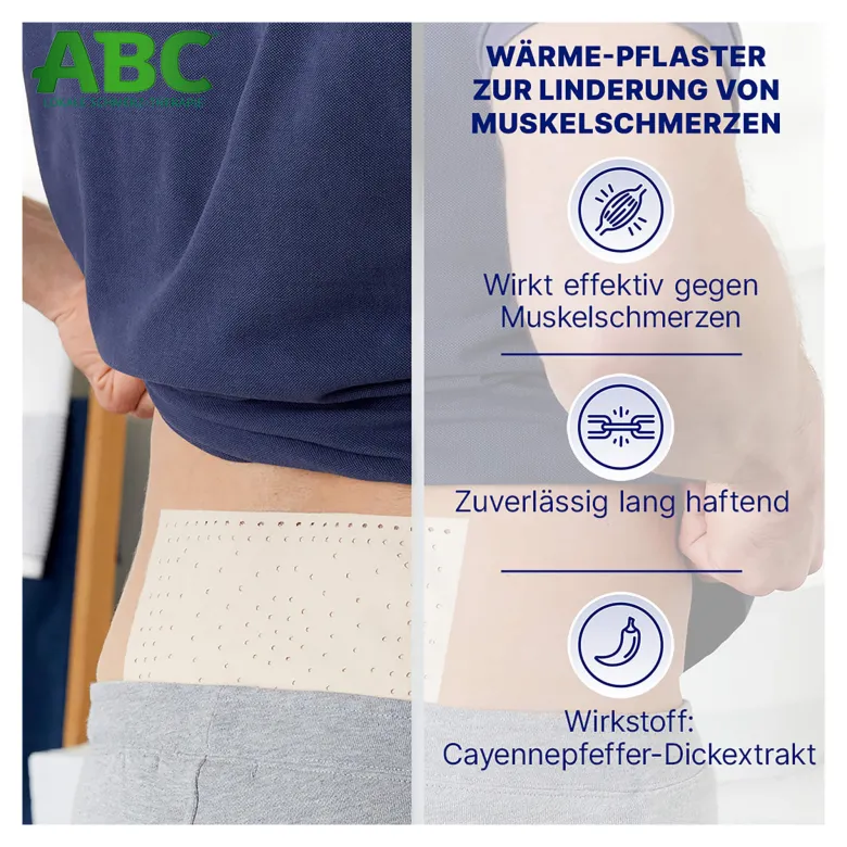 Hansaplast med ABC Wärme-Pflaster Capsicum, 2 St