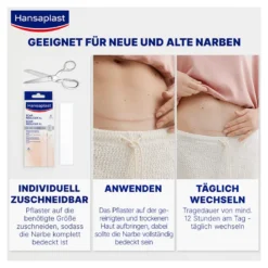 Hansaplast Pflaster zur Behandlung von großen Narben XL, 21 St