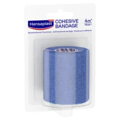 Hansaplast Selbsthaftende Fixierbinde 4 m x 6 cm blau, 1 St