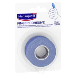 Hansaplast Selbsthaftender Fingerverband 5 m x 2,5 cm blau, 1 St
