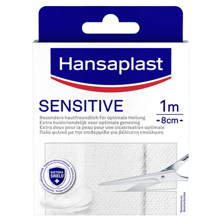 Hansaplast Sensitive Pflaster 1 m x 8 cm, 1 St