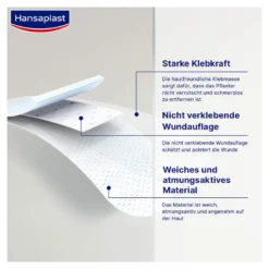 Hansaplast Sensitive Pflaster 6cm x 5m Rolle, 1 St