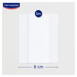 Hansaplast Sensitive Pflaster 8cm x 5m Rolle, 1 St