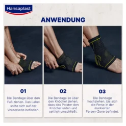 Hansaplast Sport Fußgelenk-Bandage Größe S/M, 1 St