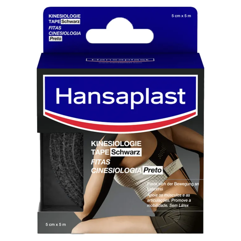 Hansaplast Sport Kinesiologie Tape 5 cmx5 m schwarz, 1 St
