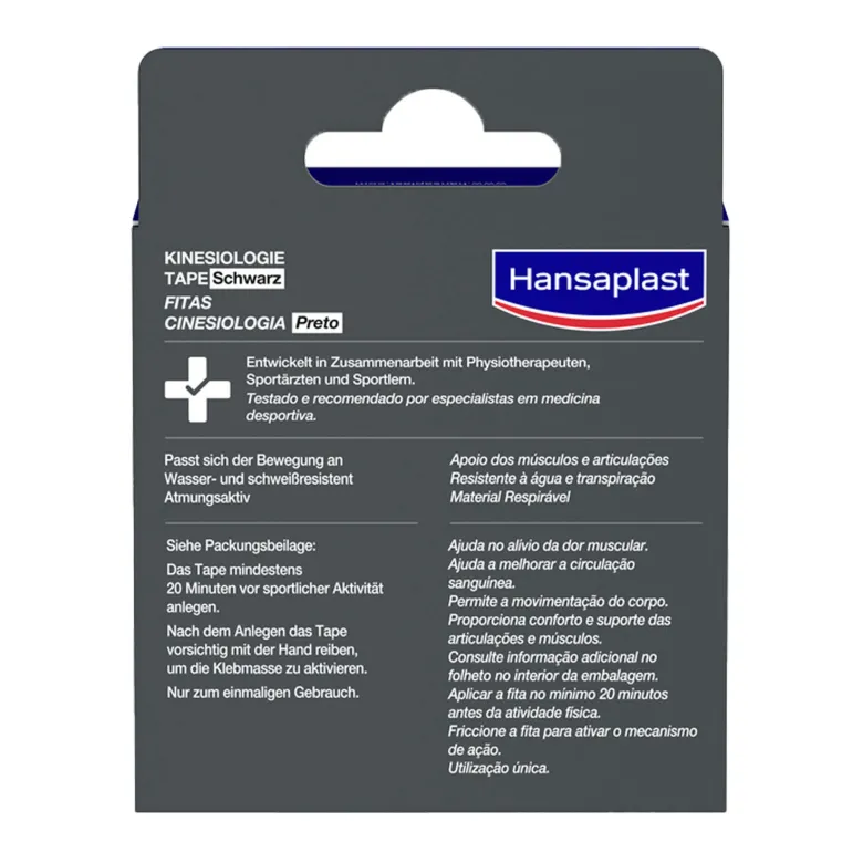 Hansaplast Sport Kinesiologie Tape 5 cmx5 m schwarz, 1 St