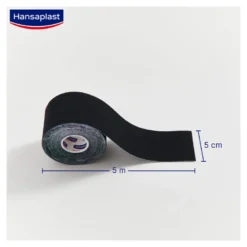 Hansaplast Sport Kinesiologie Tape 5 cmx5 m schwarz, 1 St
