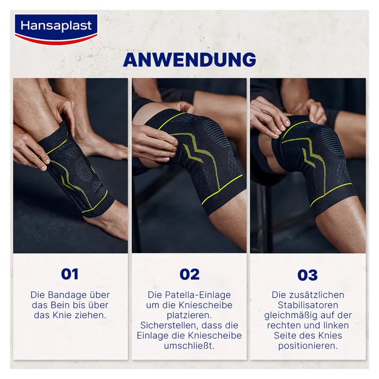 Hansaplast Sport Knie-Bandage Größe S/M, 1 St