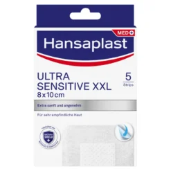 Hansaplast Ultra Sensitive Wundverband XXL 8 x 10 cm, 5 St