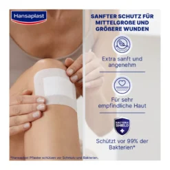 Hansaplast Ultra Sensitive Wundverband XXL 8 x 10 cm, 5 St