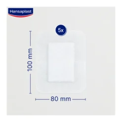 Hansaplast Ultra Sensitive Wundverband XXL 8 x 10 cm, 5 St