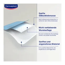 Hansaplast Ultra Sensitive Wundverband XXL 8 x 10 cm, 5 St
