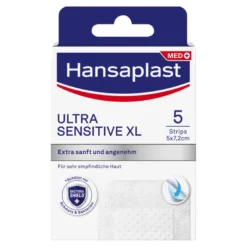 Hansaplast Ultra Sensitive Wundverband XL 5 x 7,2 cm, 5 St