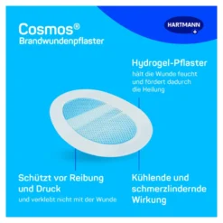 Hartmann cosmos Brandwundenpflaster, 8 St