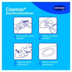 Hartmann cosmos Brandwundenpflaster, 8 St