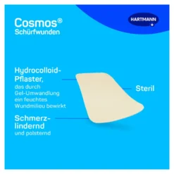 Hartmann cosmos Schürfwundenpflaster, 4 St