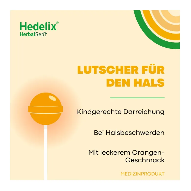 Hedelix HerbalSept Hals Lutscher Kids, 6 St
