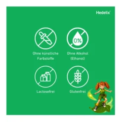 Hedelix Hustensirup mit Himbeer-Kirsch-Geschmack, 100 ml