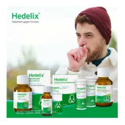 Hedelix Hustensirup mit Himbeer-Kirsch-Geschmack, 100 ml