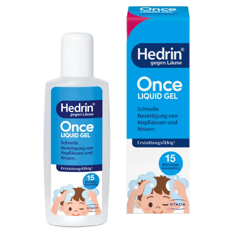 Hedrin Once Liquid Gel gegen Kopfläuse und Nissen, 100 ml