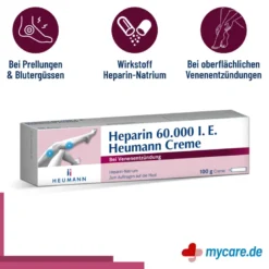 Heparin 60.000 I.E. Heumann Creme, 100 g