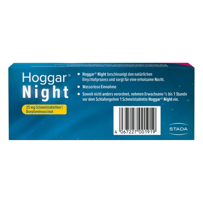 Hoggar Night 25 mg Schmelztabletten, 10 St