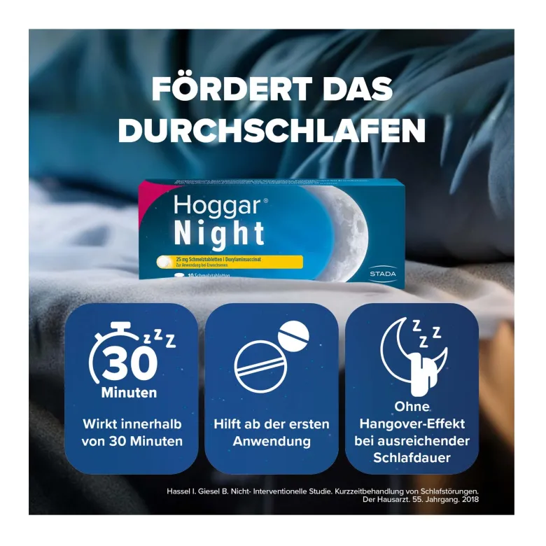 Hoggar Night 25 mg Schmelztabletten, 10 St