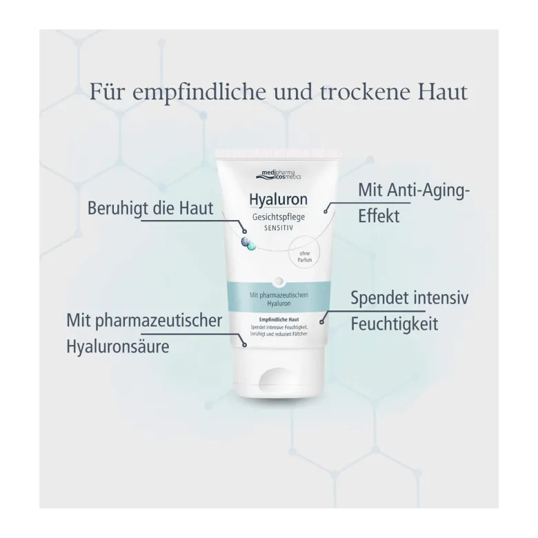 Hyaluron Gesichtspflege Sensitive, 50 ml