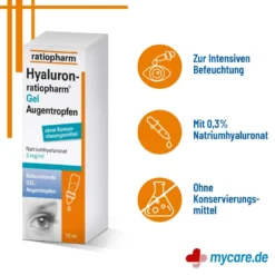 Hyaluron-ratiopharm Augentropfen Gel, 10 ml