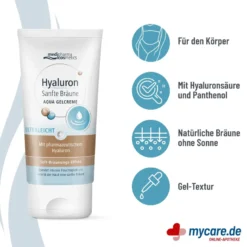 Hyaluron Sanfte Bräune Aqua Gelcreme, 150 ml
