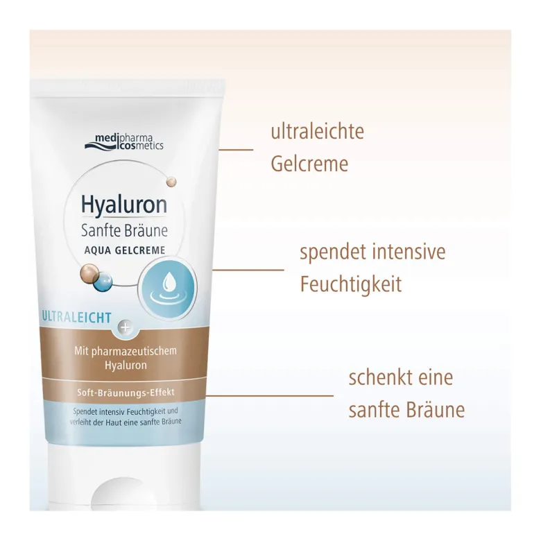 Hyaluron Sanfte Bräune Aqua Gelcreme, 150 ml