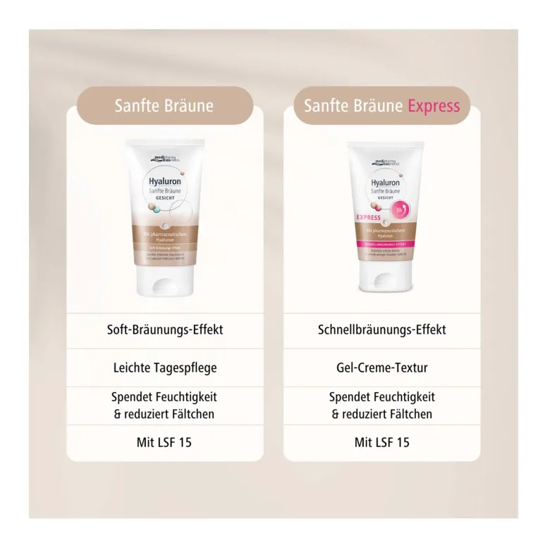 Hyaluron Sanfte Bräune Gesichtspflege Express, 30 ml