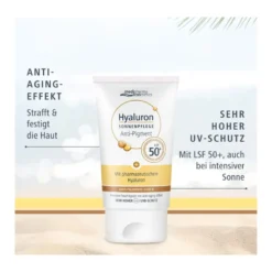Hyaluron Sonnenpflege Gesicht Anti-Pigment & Anti-Age LSF50, 50 ml