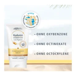 Hyaluron Sonnenpflege Gesicht Anti-Pigment & Anti-Age LSF50, 50 ml