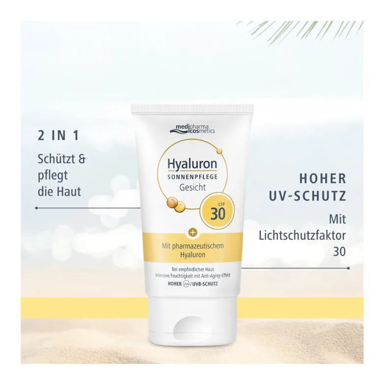 Hyaluron Sonnenpflege Gesicht LSF 30, 50 ml