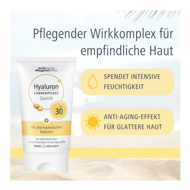 Hyaluron Sonnenpflege Gesicht LSF 30, 50 ml