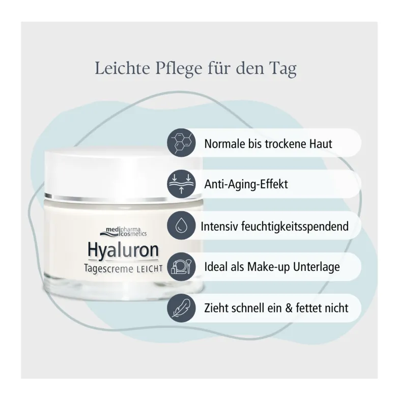Hyaluron Tagescreme Leicht, 50 ml