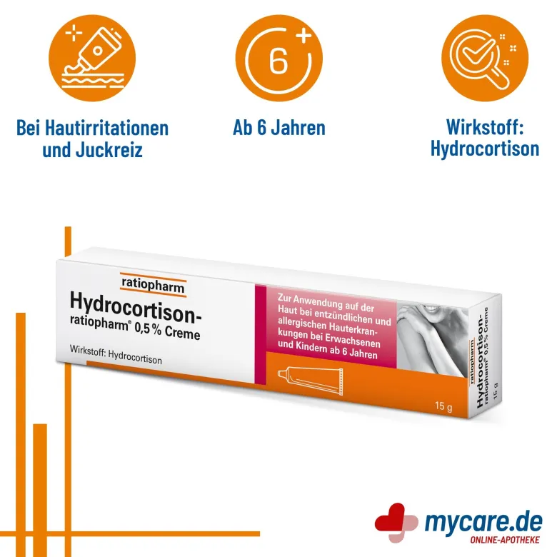 Hydrocortison ratiopharm 0,5%, Creme, 15 g