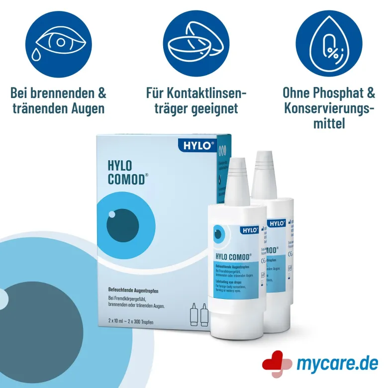 Hylo Comod Augentropfen, 2x10 ml