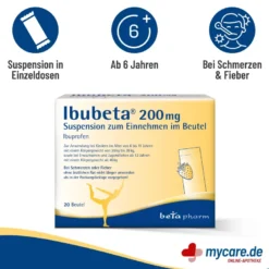 Ibubeta 200 mg Suspension zum Einnehmen im Beutel, 20 St