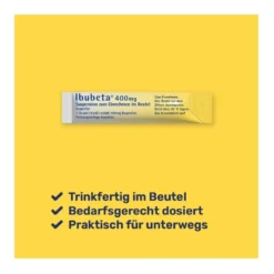 Ibubeta 400 mg Suspension zum Einnehmen im Beutel, 20 St