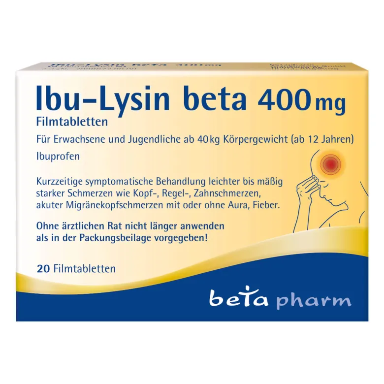 Ibu-Lysin beta 400 mg Filmtabletten, 20 St