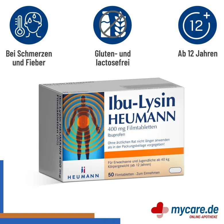 Ibu-Lysin Heumann 400 mg Filmtabletten, 50 St