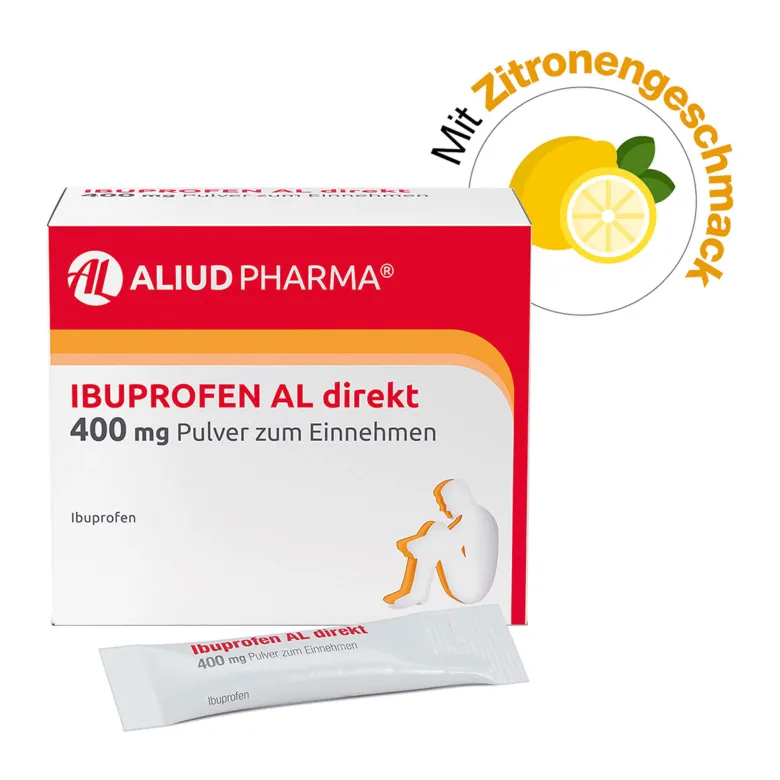 Ibuprofen AL direkt 400 mg Pulver zum Einnehmen, 20 St